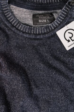 Мъжки пуловер Jean Pascale, Размер L, Цвят Син, Цена 9,28 лв.