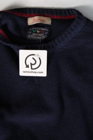 Ανδρικό πουλόβερ Jean's West, Μέγεθος M, Χρώμα Μπλέ, Τιμή 10,99 €