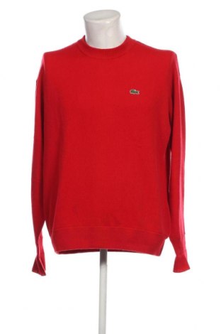Мъжки пуловер Lacoste, Размер L, Цвят Червен, Цена 204,00 лв.