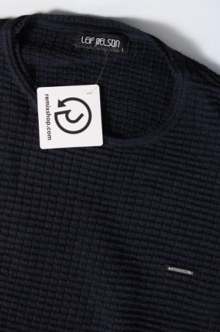 Ανδρικό πουλόβερ Leif Nelson, Μέγεθος L, Χρώμα Μπλέ, Τιμή 5,02 €