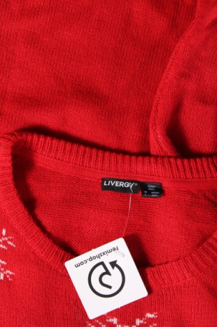 Herrenpullover Livergy, Größe L, Farbe Rot, Preis € 5,25