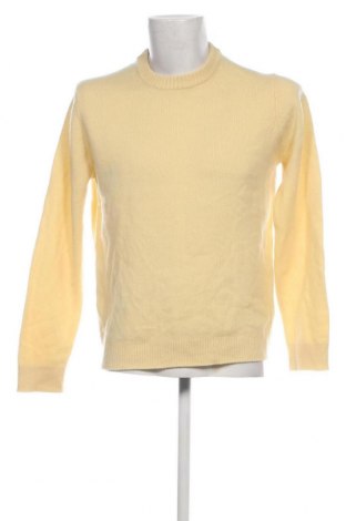 Мъжки пуловер Massimo Dutti, Размер L, Цвят Жълт, Цена 49,60 лв.