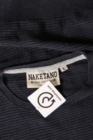 Ανδρικό πουλόβερ Naketano, Μέγεθος L, Χρώμα Μπλέ, Τιμή 19,18 €