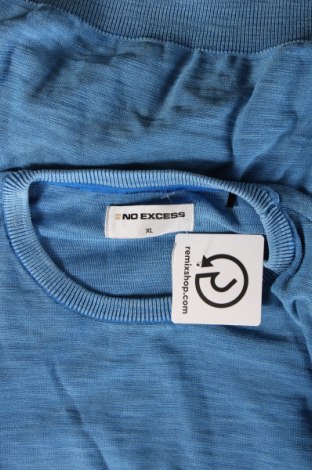 Męski sweter No Excess, Rozmiar XL, Kolor Niebieski, Cena 47,37 zł