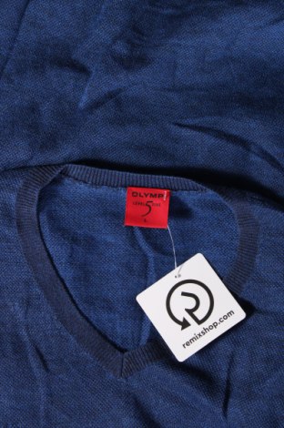 Ανδρικό πουλόβερ Olymp, Μέγεθος L, Χρώμα Μπλέ, Τιμή 23,01 €