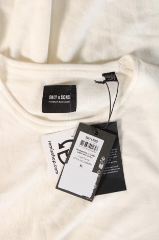 Pánsky sveter  Only & Sons, Veľkosť XL, Farba Biela, Cena  9,48 €