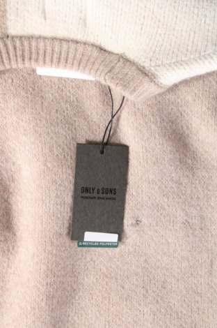 Męski sweter Only & Sons, Rozmiar L, Kolor Beżowy, Cena 122,61 zł