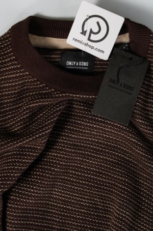 Pánsky sveter  Only & Sons, Veľkosť M, Farba Hnedá, Cena  6,16 €