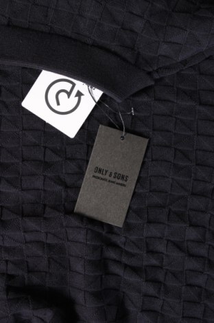 Ανδρικό πουλόβερ Only & Sons, Μέγεθος L, Χρώμα Μπλέ, Τιμή 4,74 €