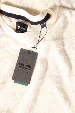 Мъжки пуловер Only & Sons, Размер L, Цвят Екрю, Цена 19,32 лв.