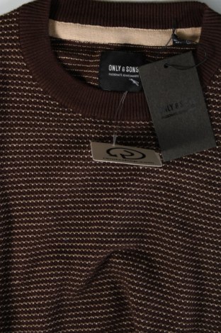 Pánsky sveter  Only & Sons, Veľkosť L, Farba Hnedá, Cena  6,16 €