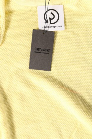 Herrenpullover Only & Sons, Größe M, Farbe Gelb, Preis 23,71 €