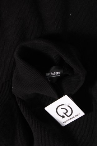 Ανδρικό πουλόβερ Only & Sons, Μέγεθος L, Χρώμα Μαύρο, Τιμή 11,14 €