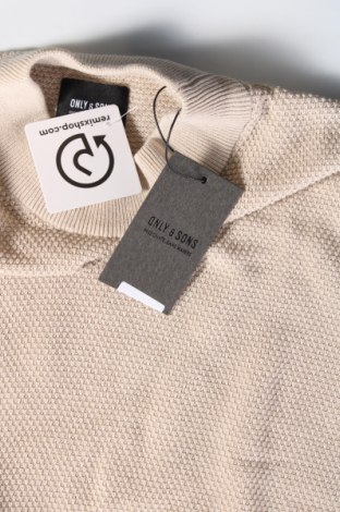 Pánsky sveter  Only & Sons, Veľkosť XL, Farba Béžová, Cena  8,77 €
