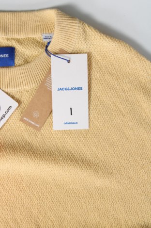 Férfi pulóver Originals By Jack & Jones, Méret L, Szín Sárga, Ár 6 512 Ft