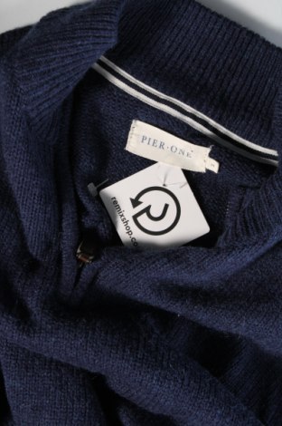 Ανδρικό πουλόβερ Pier One, Μέγεθος M, Χρώμα Μπλέ, Τιμή 5,38 €