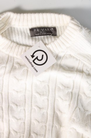 Мъжки пуловер Primark, Размер S, Цвят Бял, Цена 12,76 лв.