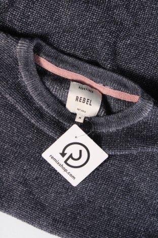 Ανδρικό πουλόβερ Rebel, Μέγεθος M, Χρώμα Μπλέ, Τιμή 6,10 €
