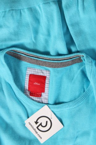 Ανδρικό πουλόβερ S.Oliver, Μέγεθος XL, Χρώμα Μπλέ, Τιμή 17,00 €