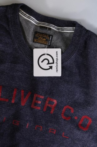 Ανδρικό πουλόβερ S.Oliver, Μέγεθος M, Χρώμα Μπλέ, Τιμή 5,26 €