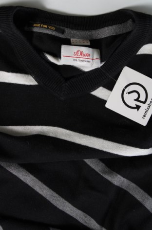 Ανδρικό πουλόβερ S.Oliver, Μέγεθος M, Χρώμα Μαύρο, Τιμή 10,73 €