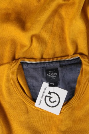 Мъжки пуловер S.Oliver, Размер S, Цвят Жълт, Цена 13,60 лв.