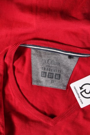 Ανδρικό πουλόβερ S.Oliver, Μέγεθος XL, Χρώμα Κόκκινο, Τιμή 21,03 €