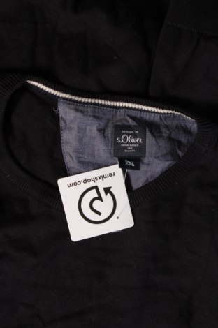 Мъжки пуловер S.Oliver, Размер XXL, Цвят Черен, Цена 34,00 лв.