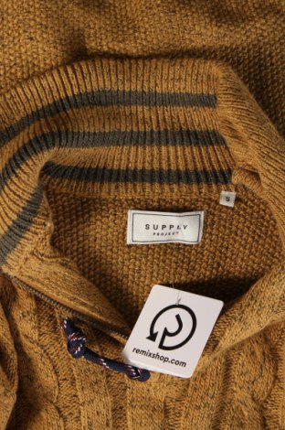 Ανδρικό πουλόβερ SUPPLY PROJECT, Μέγεθος S, Χρώμα  Μπέζ, Τιμή 5,92 €