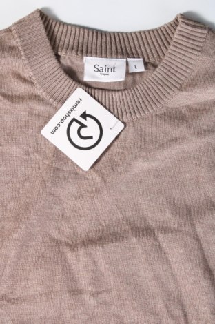Ανδρικό πουλόβερ Saint Tropez, Μέγεθος L, Χρώμα  Μπέζ, Τιμή 8,83 €