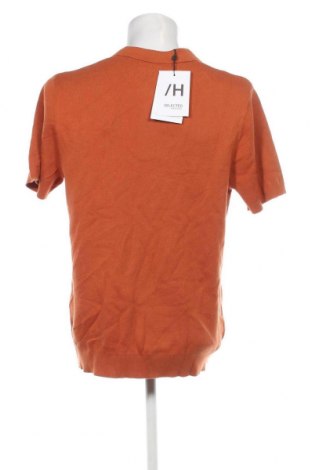 Мъжки пуловер Selected, Размер L, Цвят Оранжев, Цена 70,00 лв.