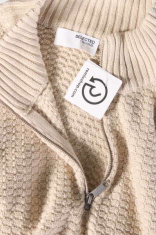 Ανδρικό πουλόβερ Selected Homme, Μέγεθος L, Χρώμα  Μπέζ, Τιμή 19,85 €