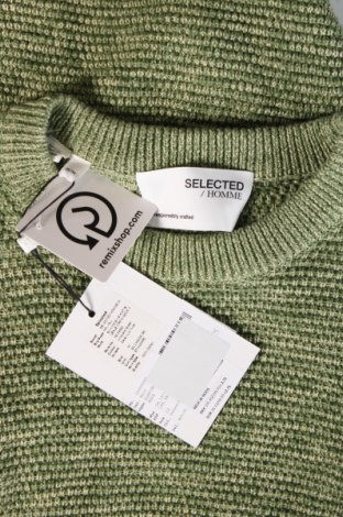Męski sweter Selected Homme, Rozmiar M, Kolor Zielony, Cena 102,62 zł