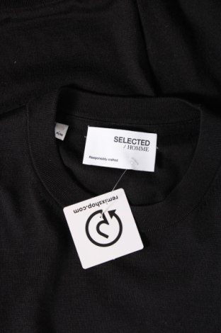 Ανδρικό πουλόβερ Selected Homme, Μέγεθος M, Χρώμα Μαύρο, Τιμή 19,85 €