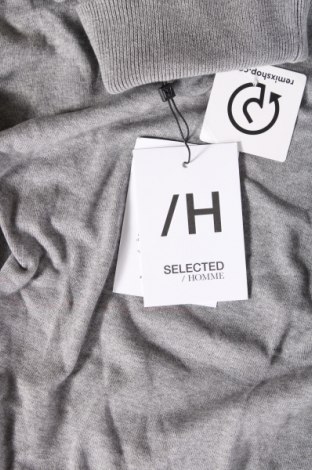 Мъжки пуловер Selected Homme, Размер S, Цвят Сив, Цена 15,40 лв.