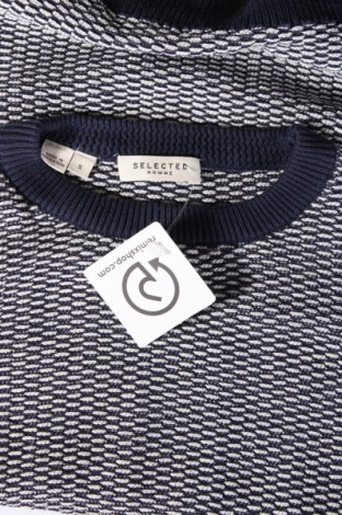 Ανδρικό πουλόβερ Selected Homme, Μέγεθος S, Χρώμα Μπλέ, Τιμή 10,52 €