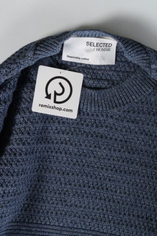 Herrenpullover Selected Homme, Größe L, Farbe Blau, Preis € 9,46