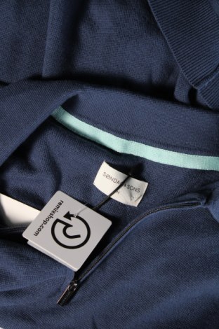 Ανδρικό πουλόβερ Sondag & Sons, Μέγεθος M, Χρώμα Μπλέ, Τιμή 10,20 €