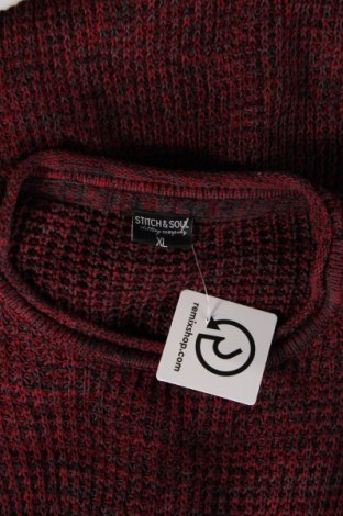 Pánsky sveter  Stitch & Soul, Veľkosť XL, Farba Červená, Cena  4,93 €