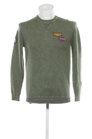 Мъжки пуловер Superdry, Размер M, Цвят Зелен, Цена 63,60 лв.