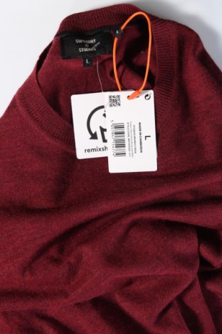 Мъжки пуловер Superdry, Размер L, Цвят Червен, Цена 20,14 лв.