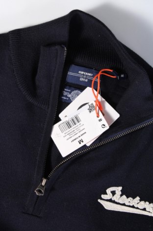 Ανδρικό πουλόβερ Superdry, Μέγεθος M, Χρώμα Μπλέ, Τιμή 21,86 €