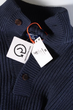 Ανδρικό πουλόβερ Superdry, Μέγεθος M, Χρώμα Μπλέ, Τιμή 24,59 €