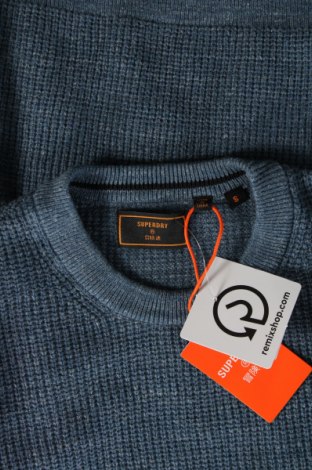 Ανδρικό πουλόβερ Superdry, Μέγεθος S, Χρώμα Μπλέ, Τιμή 11,47 €
