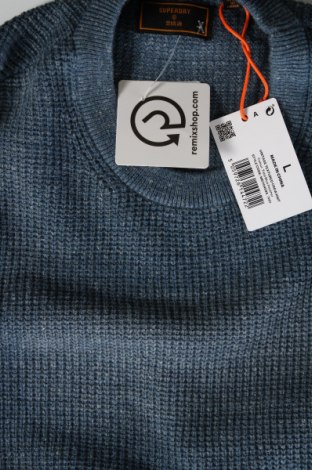 Мъжки пуловер Superdry, Размер L, Цвят Син, Цена 47,70 лв.