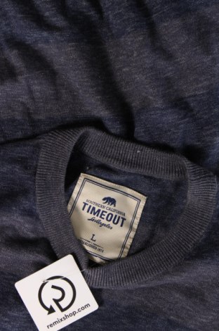 Ανδρικό πουλόβερ Timeout, Μέγεθος L, Χρώμα Μπλέ, Τιμή 8,87 €