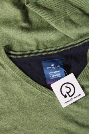 Мъжки пуловер Tom Tailor, Размер XL, Цвят Зелен, Цена 34,00 лв.