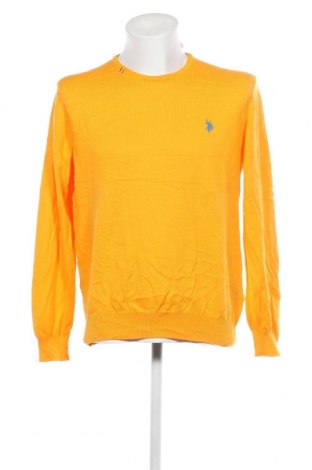 Męski sweter U.S. Polo Assn., Rozmiar XL, Kolor Żółty, Cena 154,68 zł