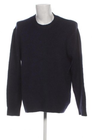 Мъжки пуловер United Colors Of Benetton, Размер XXL, Цвят Син, Цена 31,57 лв.
