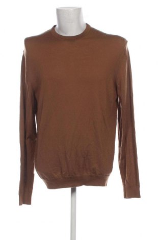 Мъжки пуловер United Colors Of Benetton, Размер XXL, Цвят Кафяв, Цена 77,00 лв.